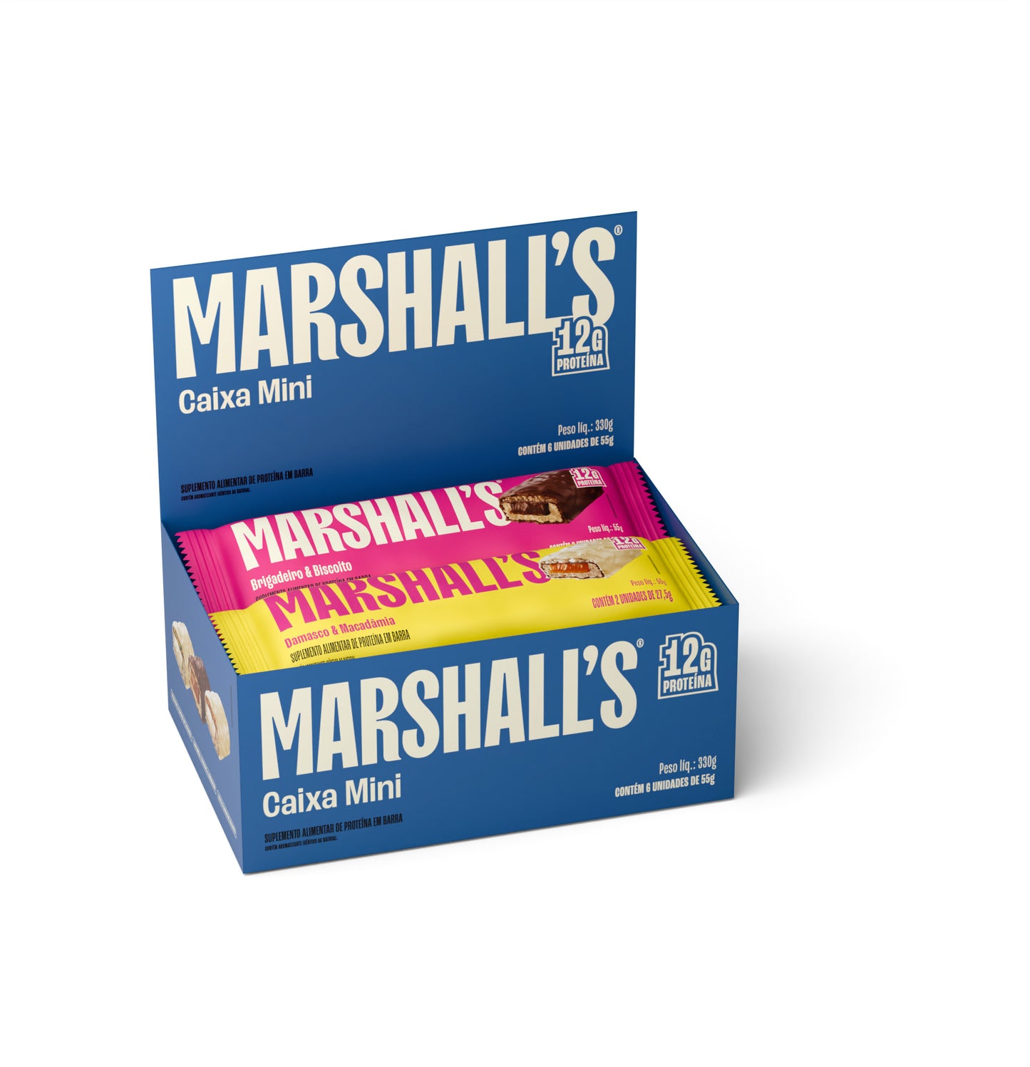 Barra de Proteína Marshall's Mini Degustação (6 unidades)