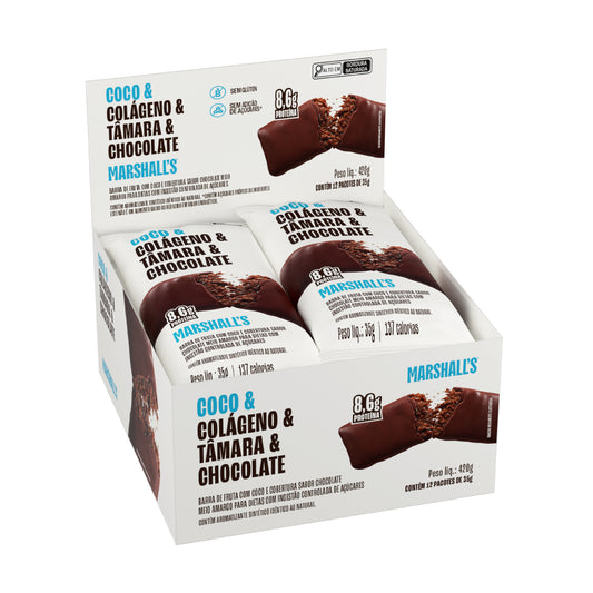 Marshall's Colágeno & Tâmara Sabor Coco (12 unidades)