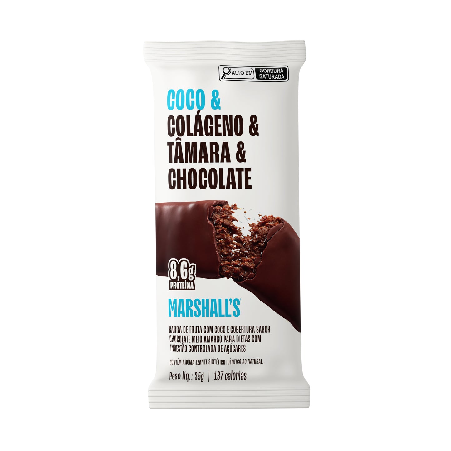 Marshall's Colágeno & Tâmara Sabor Coco (12 unidades)