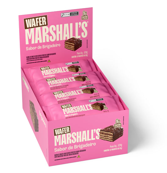 Wafer Proteico Marshall's Brigadeiro (12 unidades)